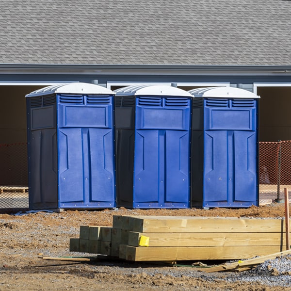 what is the expected delivery and pickup timeframe for the portable toilets in Maceo